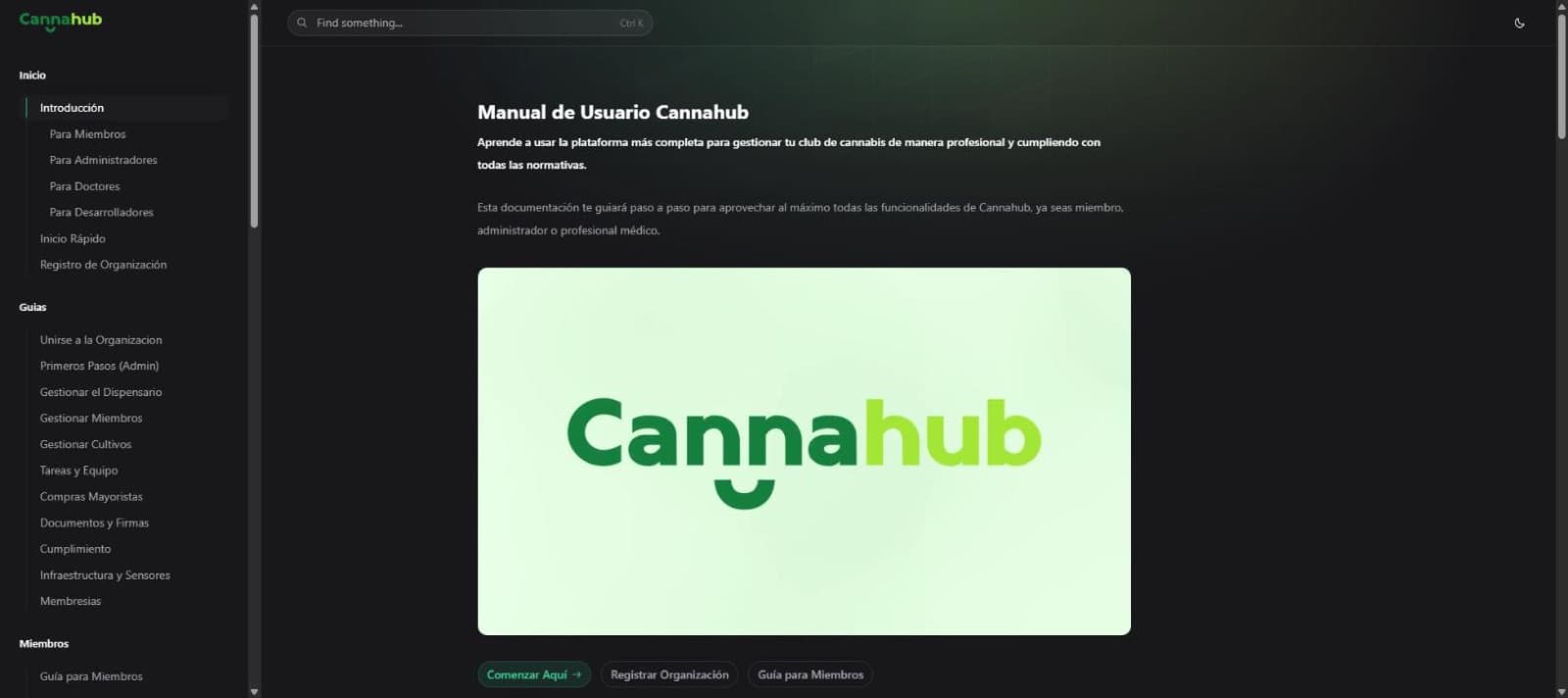 CannaHub documentation portal